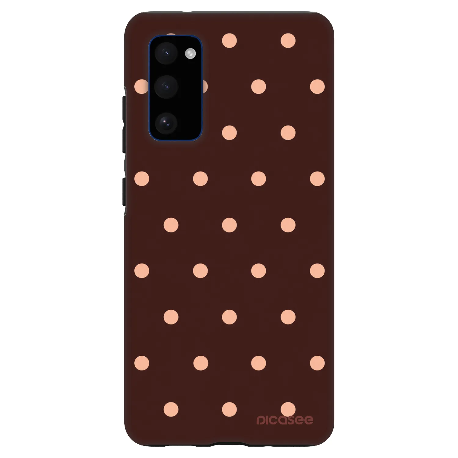 Picasee Fashion Case za Samsung Galaxy S20 FE - Peach Dots & Chocolate
