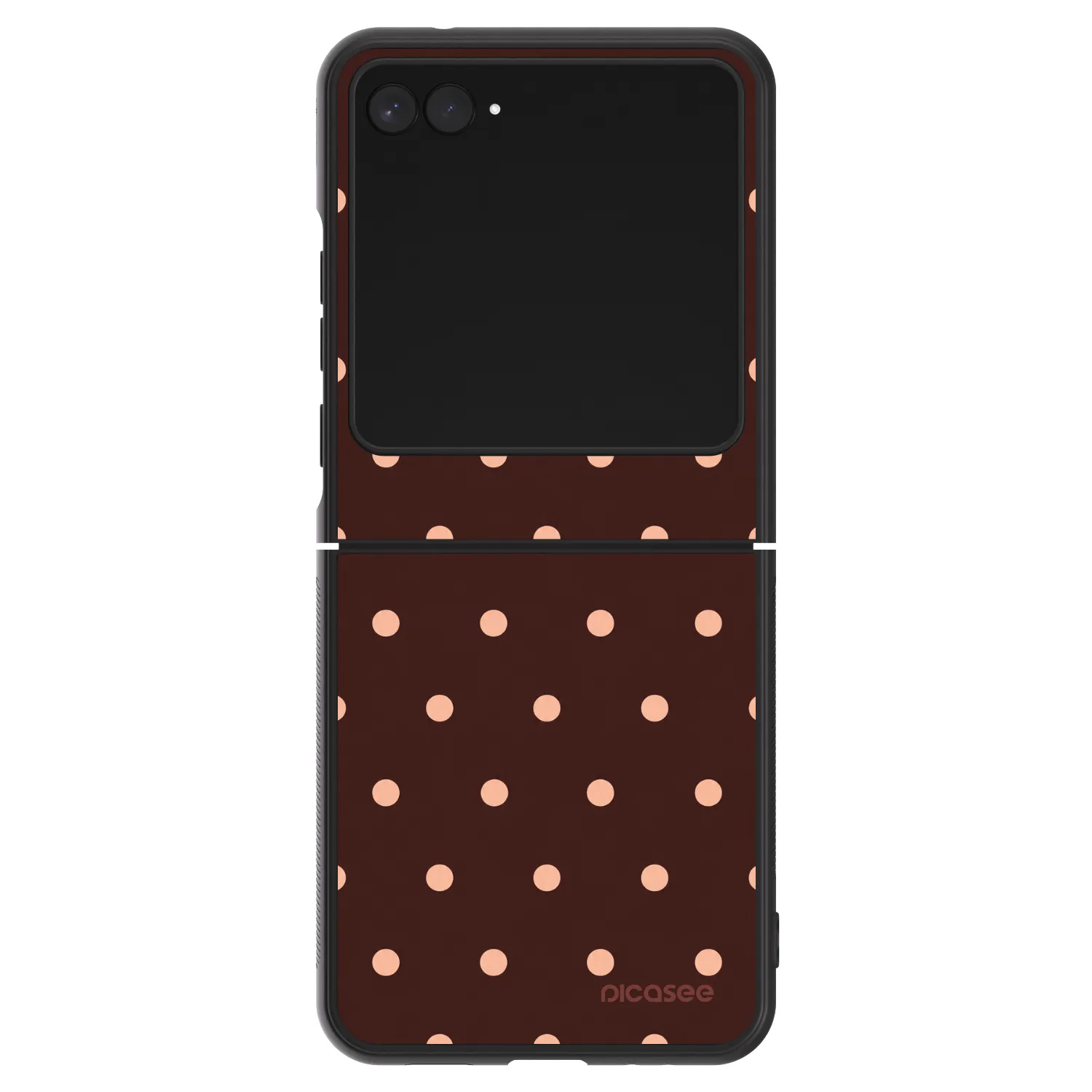 Picasee ULTIMATE CASE za Motorola Razr 60 - Peach Dots & Chocolate