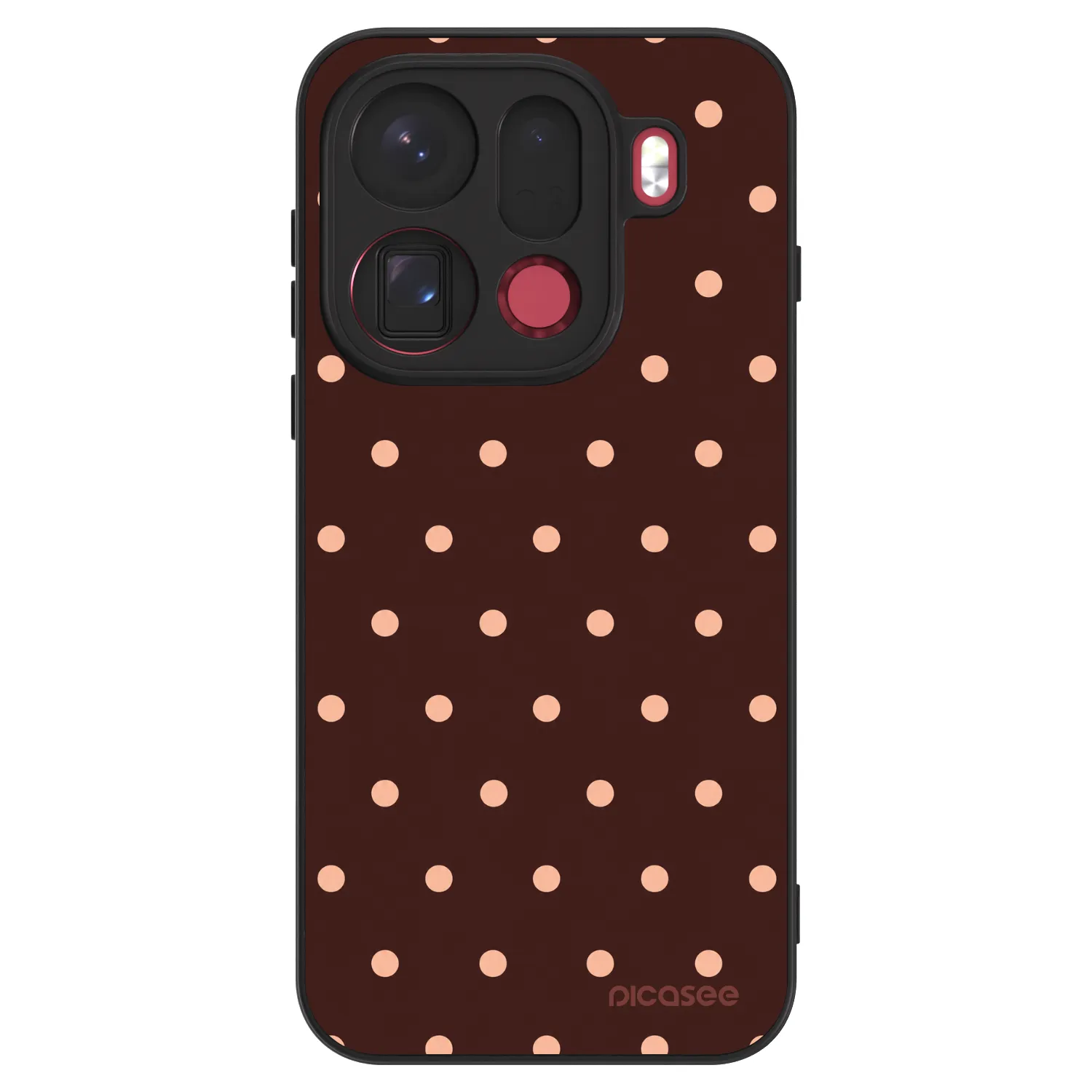 Picasee ULTIMATE CASE za OPPO Find X9 Pro - Peach Dots & Chocolate