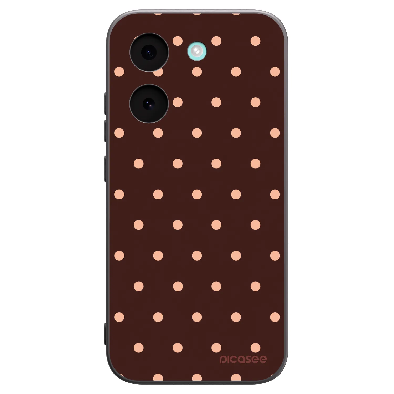 Picasee silikonski črni ovitek za Xiaomi Poco X8 Pro - Peach Dots & Chocolate