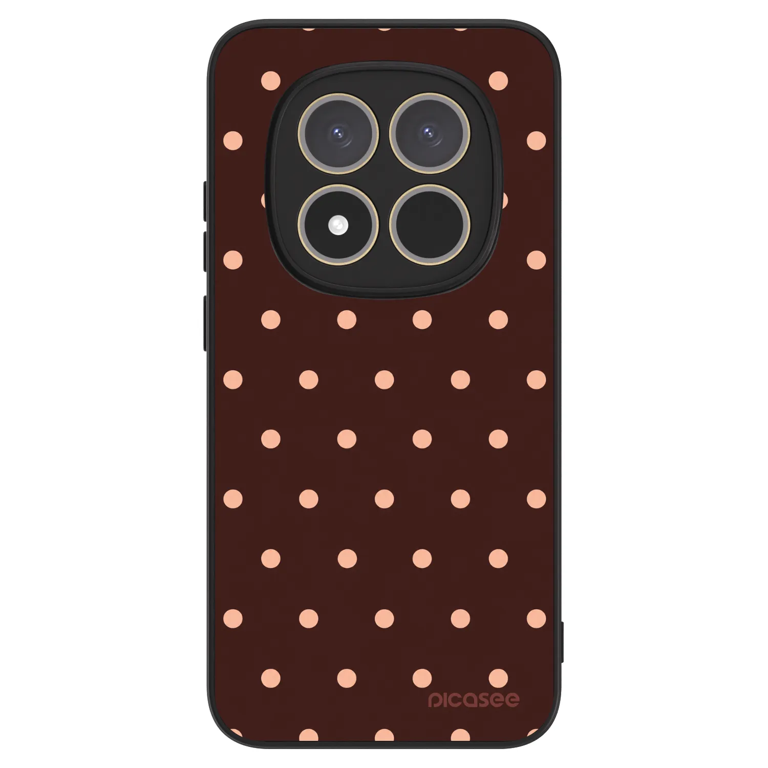 Picasee ULTIMATE CASE za Xiaomi Redmi Note 15 Pro 5G - Peach Dots & Chocolate