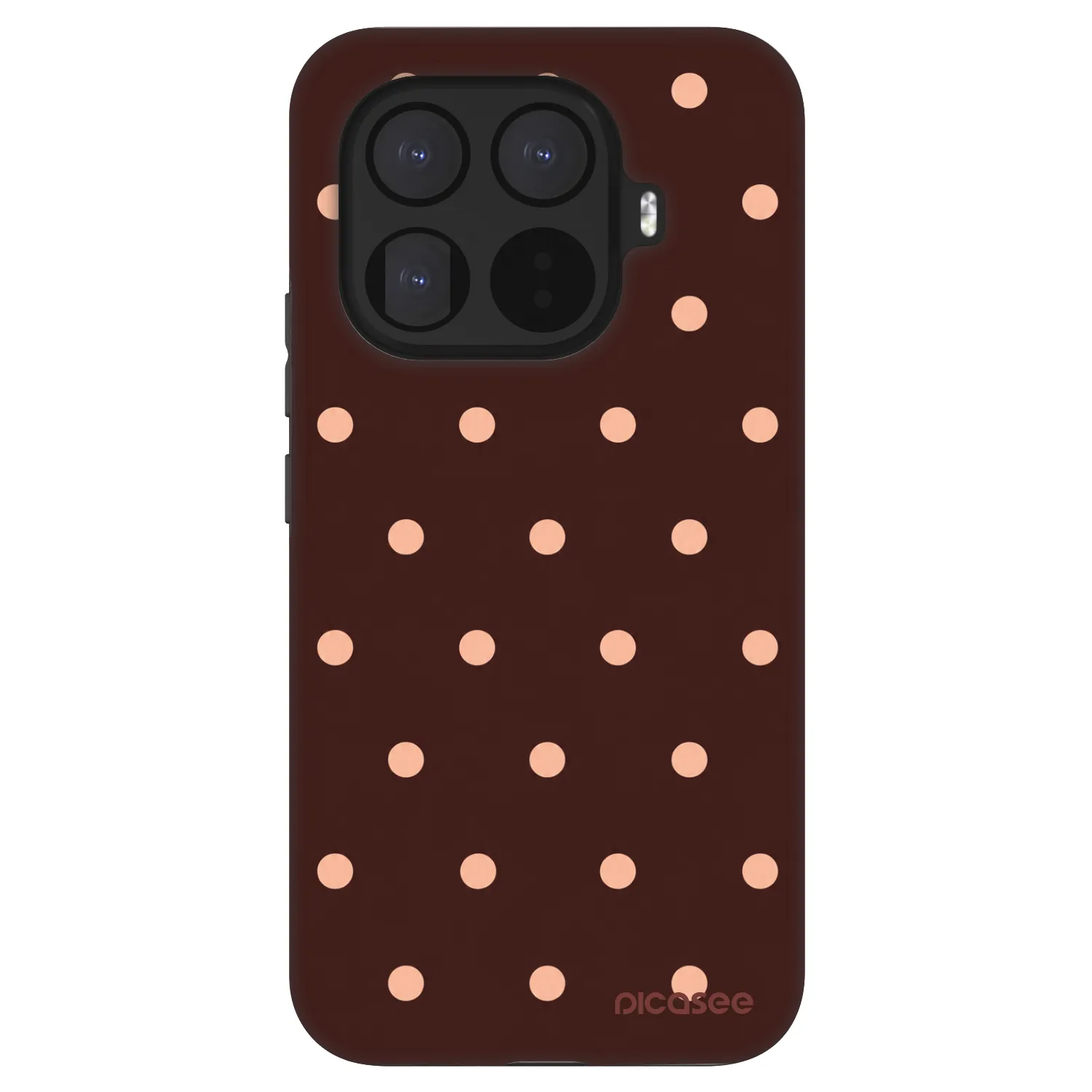 Picasee Fashion Case za Xiaomi 15T Pro - Peach Dots & Chocolate
