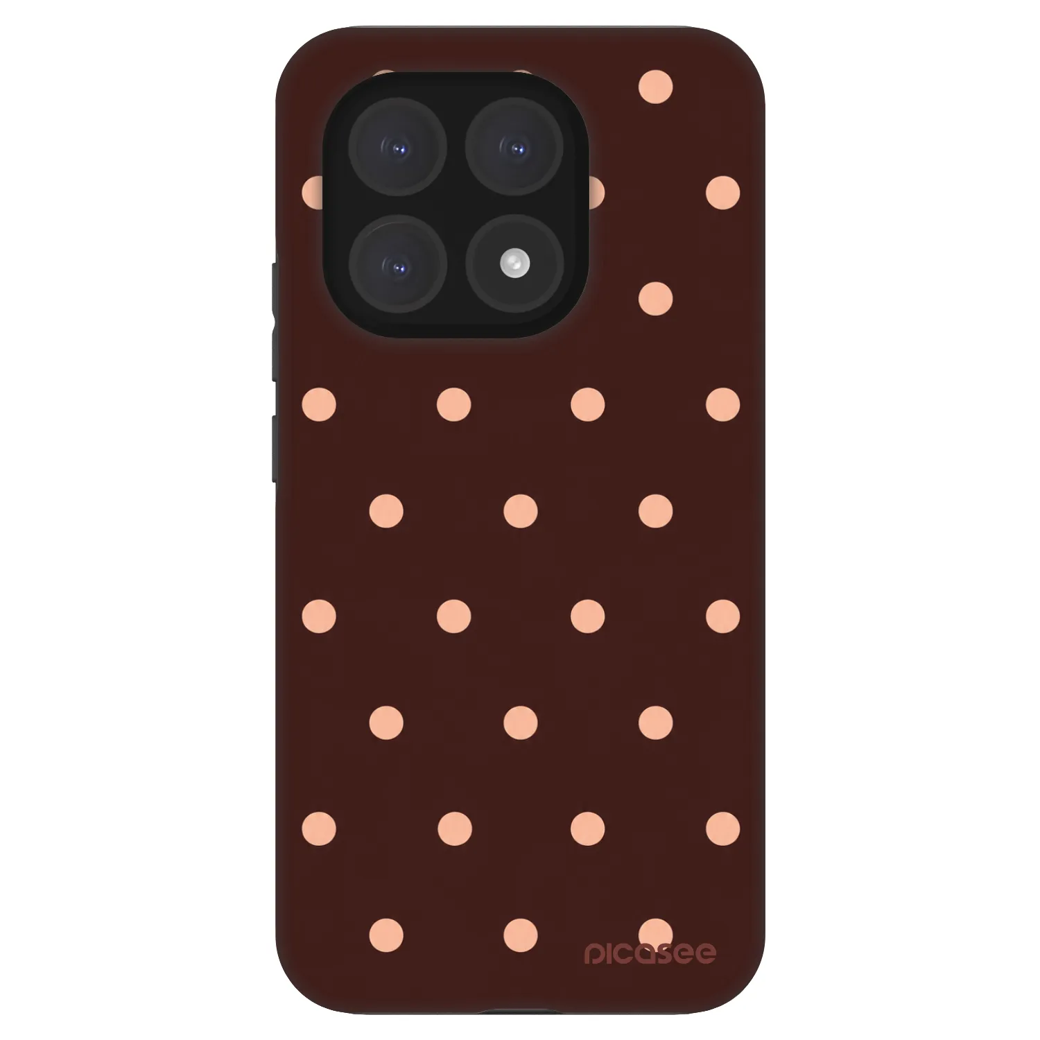 Picasee Fashion Case za Xiaomi 15T - Peach Dots & Chocolate