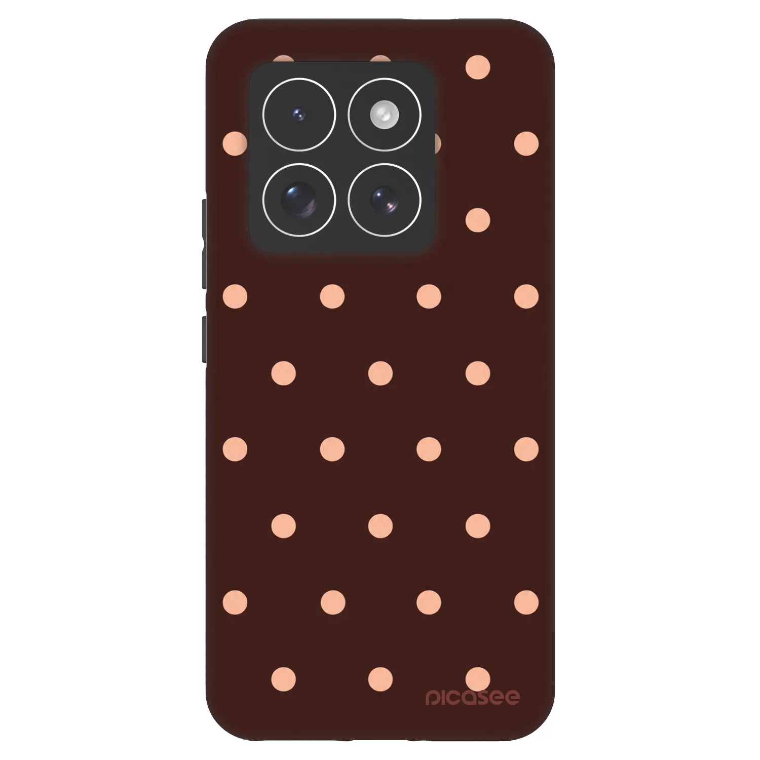 Picasee Fashion Case za Xiaomi 14 Pro - Peach Dots & Chocolate