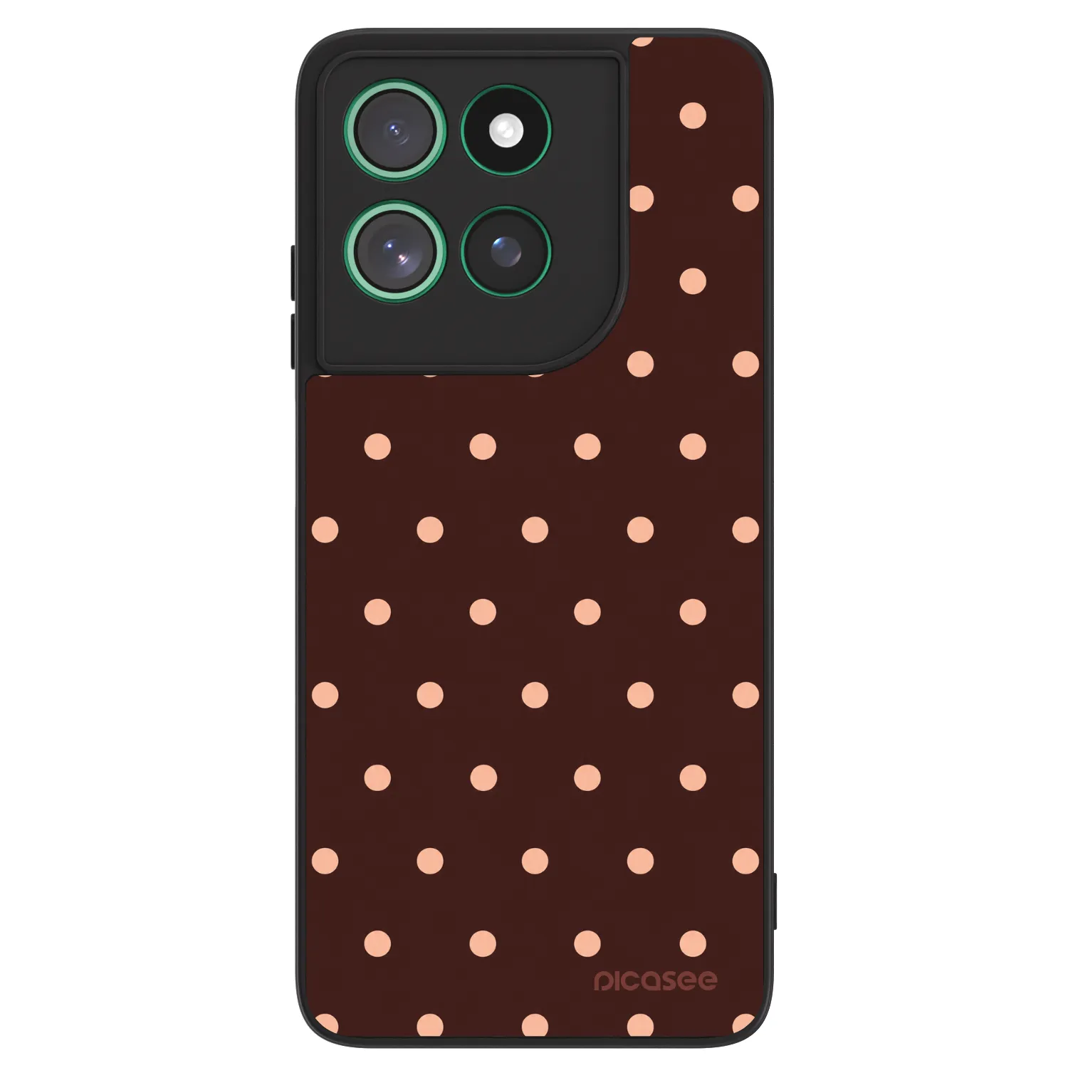 Picasee ULTIMATE CASE za Motorola Moto G57 Power - Peach Dots & Chocolate