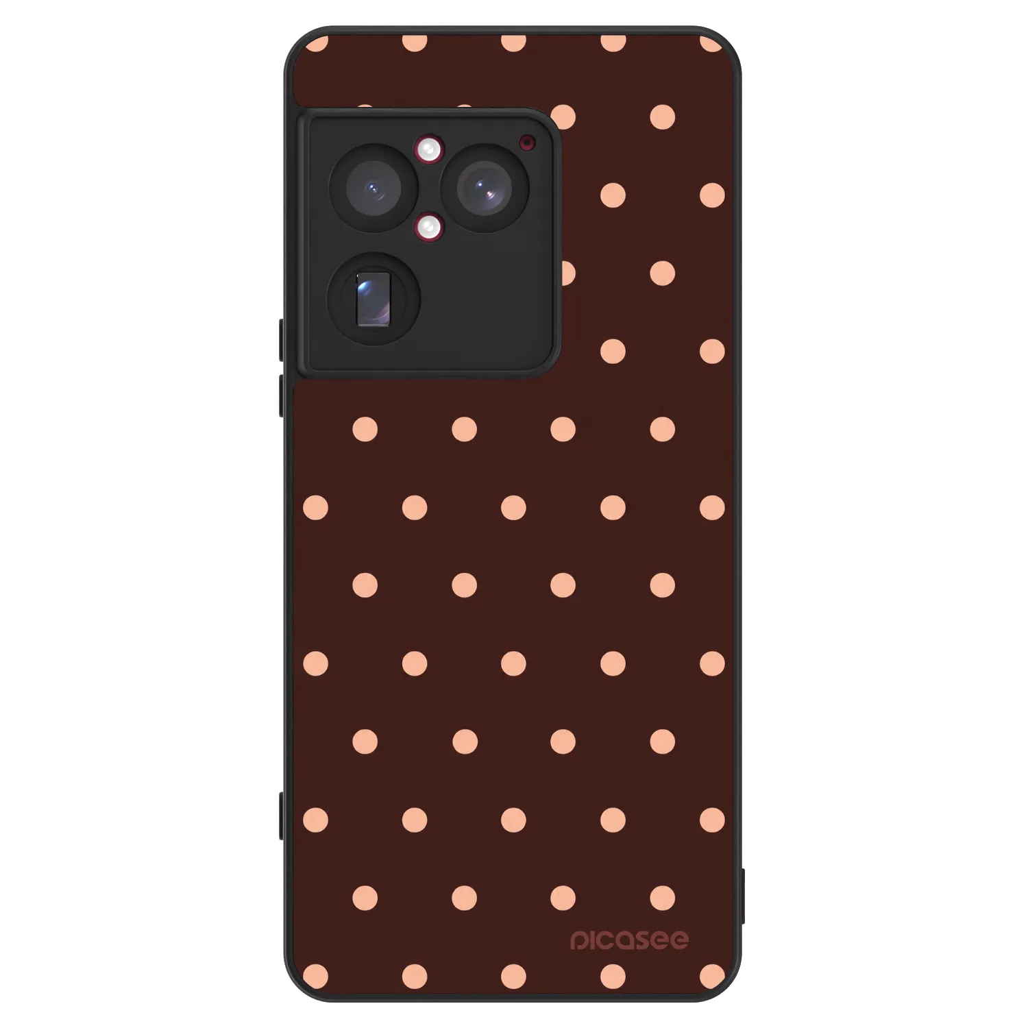 Picasee ULTIMATE CASE za Sony Xperia 1 VIII 5G - Peach Dots & Chocolate