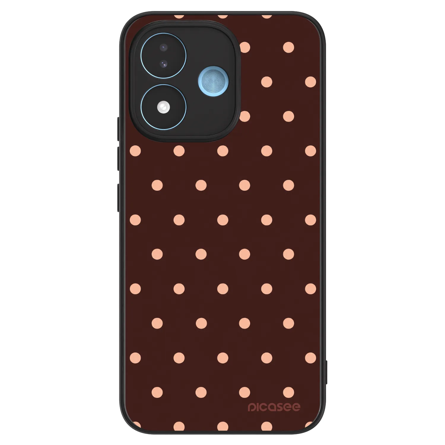 Picasee ULTIMATE CASE za Xiaomi Redmi Note 17 5G - Peach Dots & Chocolate