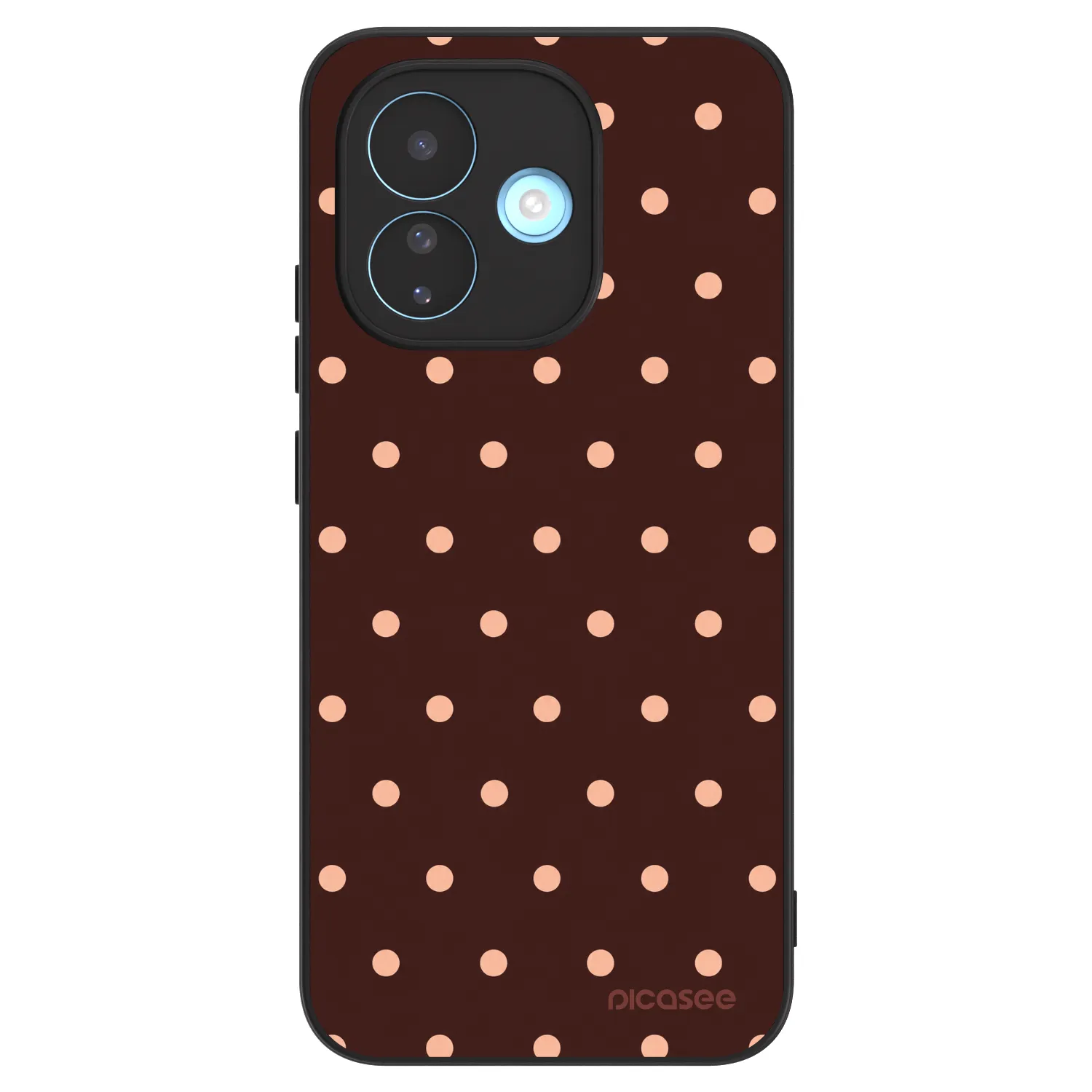 Picasee ULTIMATE CASE za Xiaomi Redmi Note 17 Pro 5G - Peach Dots & Chocolate