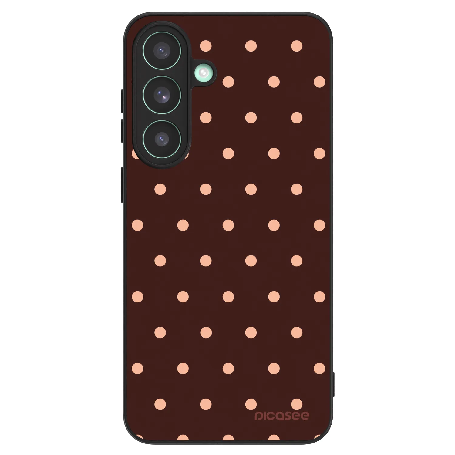 Picasee ULTIMATE CASE PowerShare za Samsung Galaxy S26 FE - Peach Dots & Chocolate