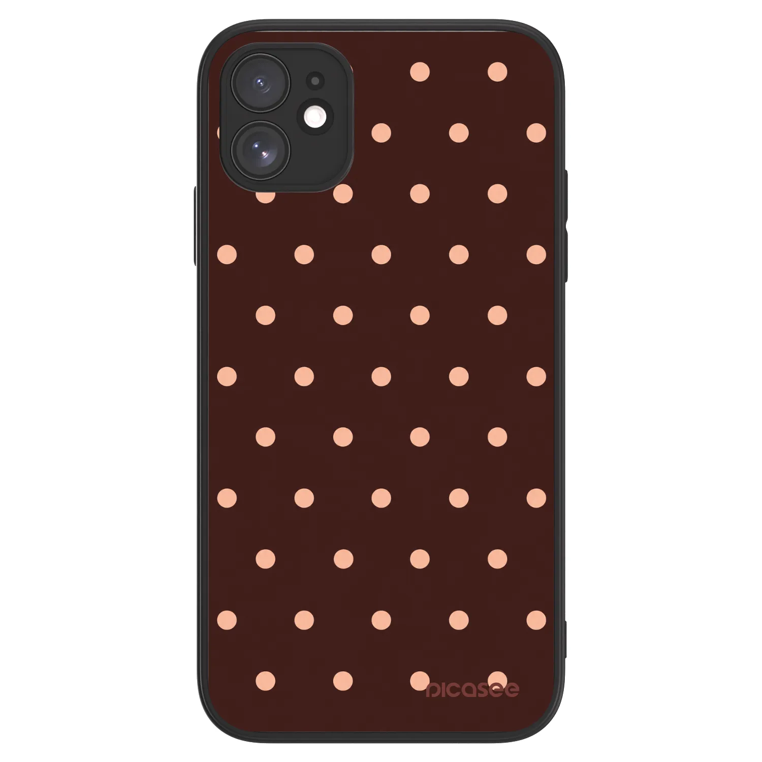 Picasee ULTIMATE CASE za Apple iPhone 11 - Peach Dots & Chocolate