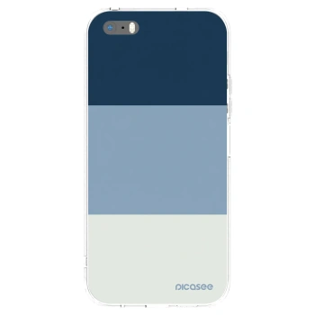 Picasee silikonski prozorni ovitek za Apple iPhone 5/5S/SE - Coastal Blue