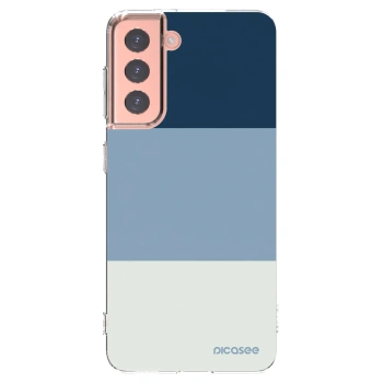 Picasee silikonski prozorni ovitek za Samsung Galaxy S21 5G G991B - Coastal Blue