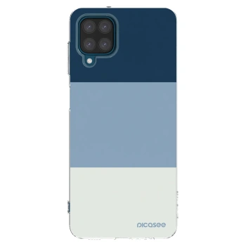 Picasee silikonski prozorni ovitek za Samsung Galaxy A12 A125F - Coastal Blue