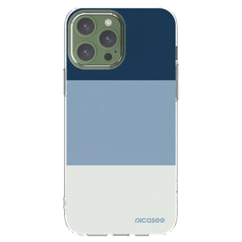 Picasee silikonski prozorni ovitek za Apple iPhone 13 Pro Max - Coastal Blue