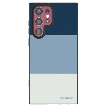 Picasee silikonski črni ovitek za Samsung Galaxy S22 Ultra 5G - Coastal Blue