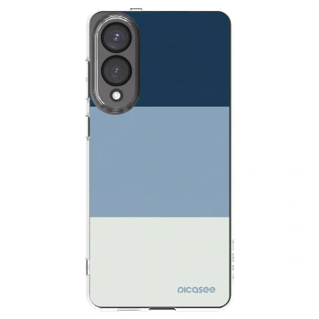 Picasee silikonski prozorni ovitek za Samsung Galaxy S25 Edge 5G - Coastal Blue