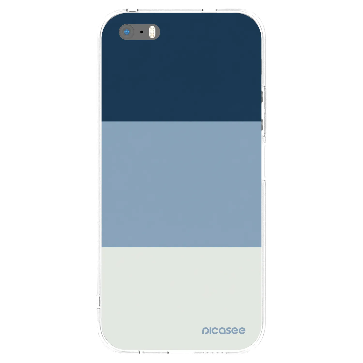 Picasee silikonski prozorni ovitek za Apple iPhone 5/5S/SE - Coastal Blue