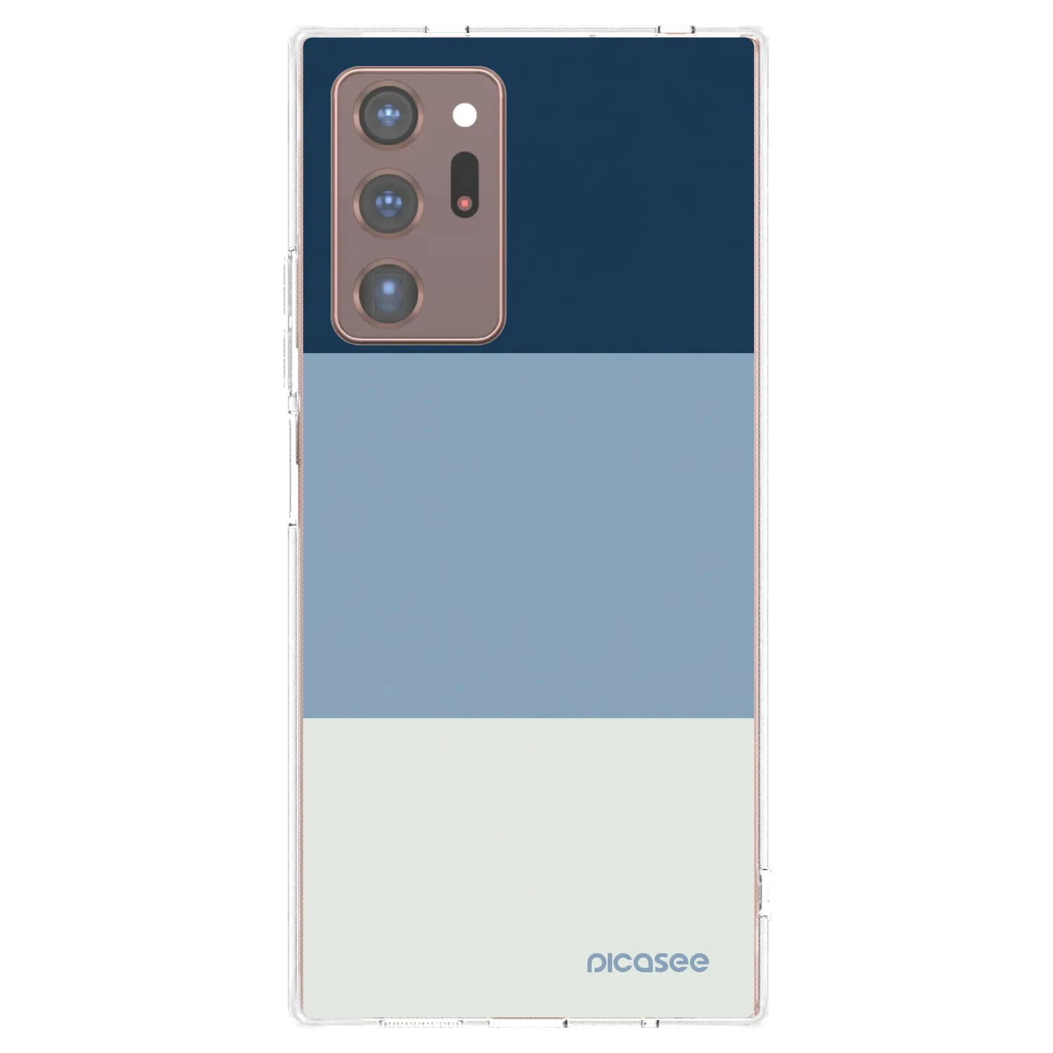 Picasee silikonski prozorni ovitek za Samsung Galaxy Note 20 Ultra - Coastal Blue