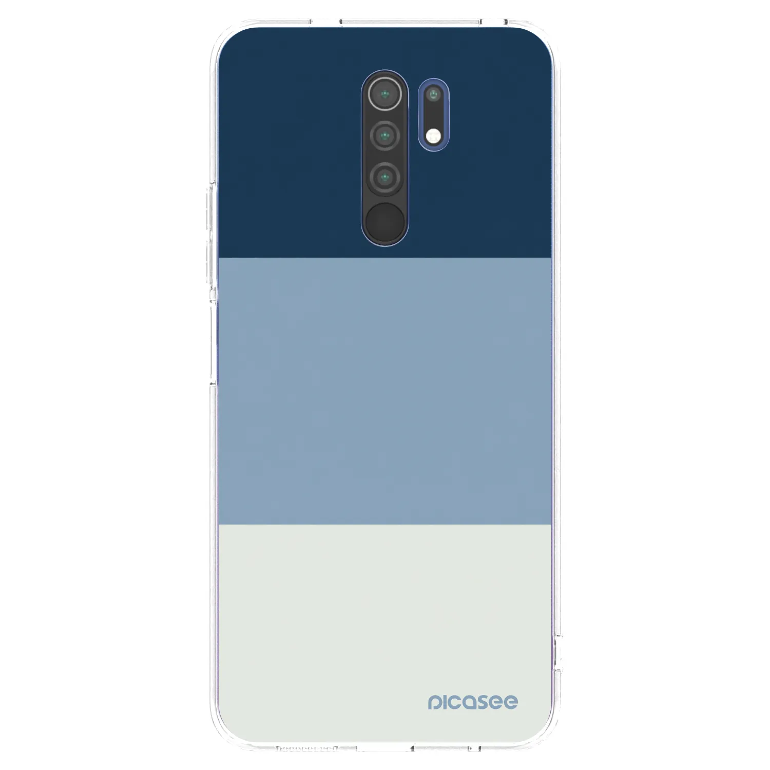 Picasee silikonski prozorni ovitek za Xiaomi Redmi 9 - Coastal Blue
