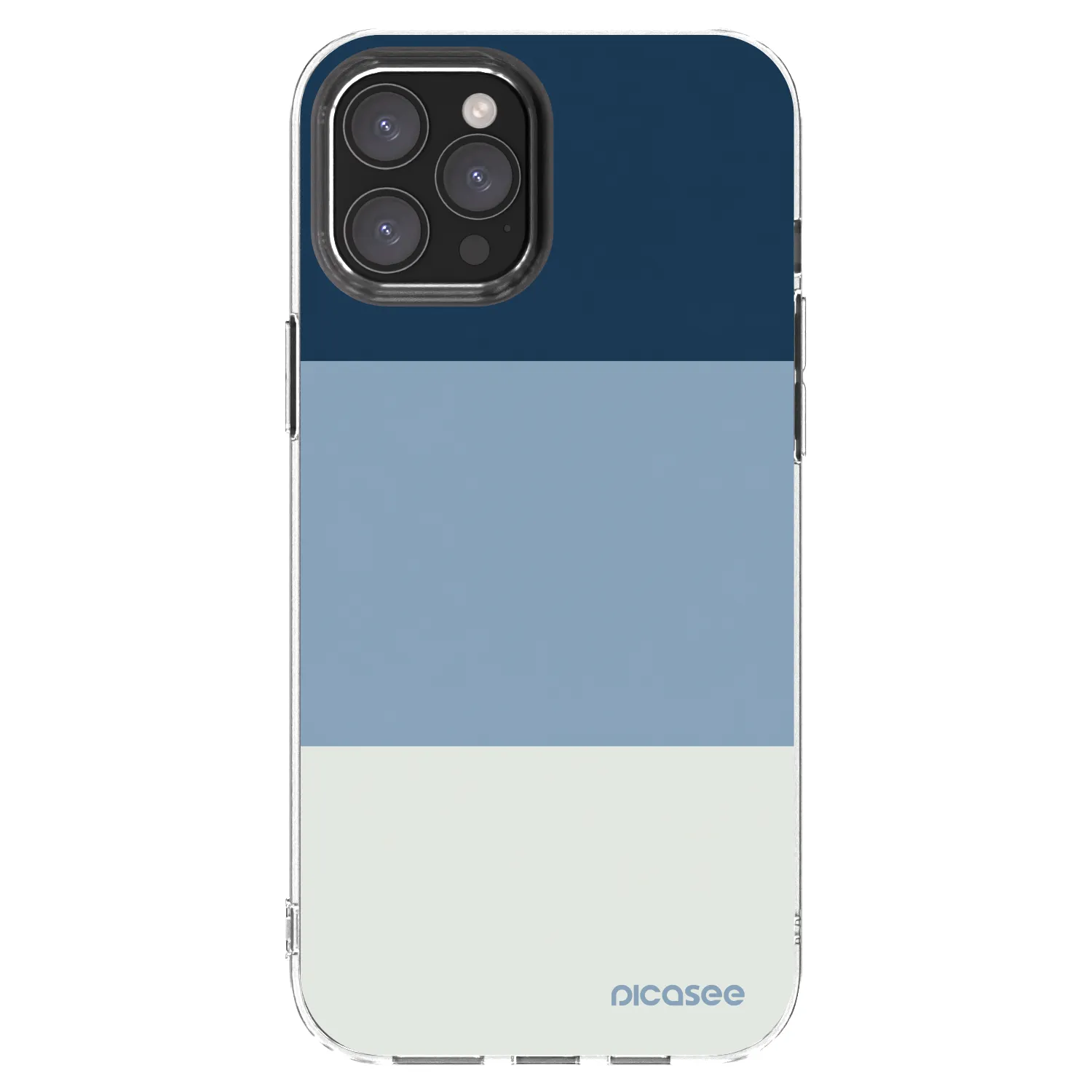 Picasee silikonski prozorni ovitek za Apple iPhone 12 Pro Max - Coastal Blue