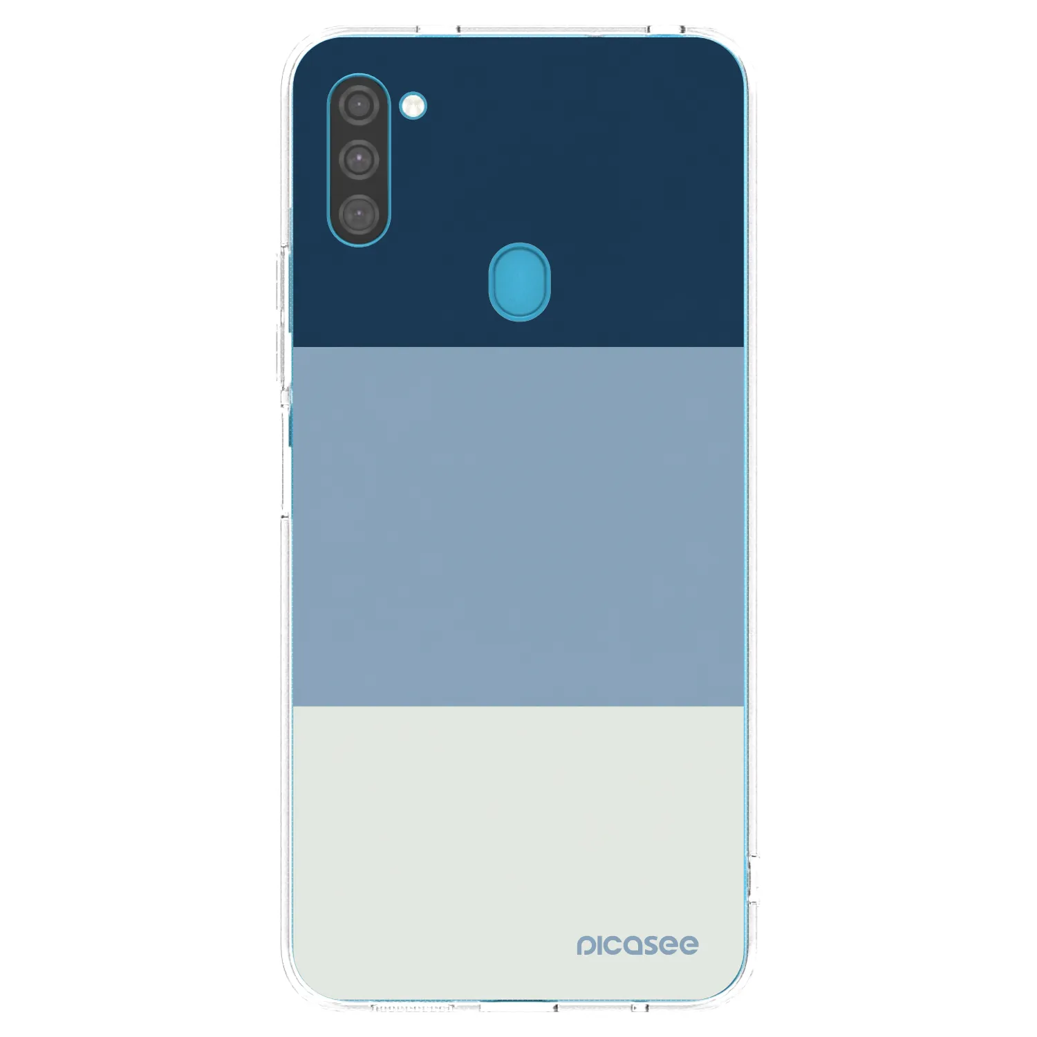 Picasee silikonski prozorni ovitek za Samsung Galaxy M11 - Coastal Blue