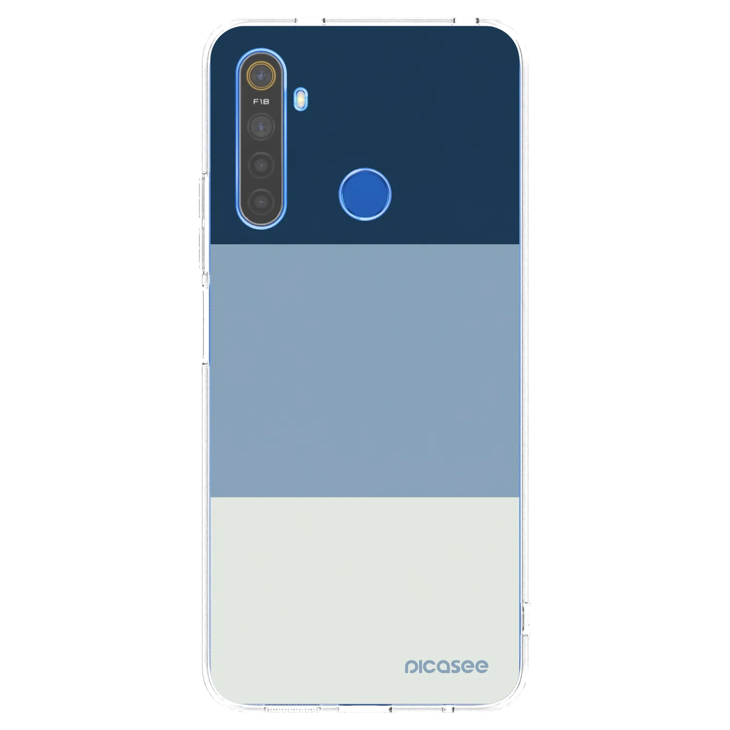 Picasee silikonski prozorni ovitek za Realme 5 - Coastal Blue