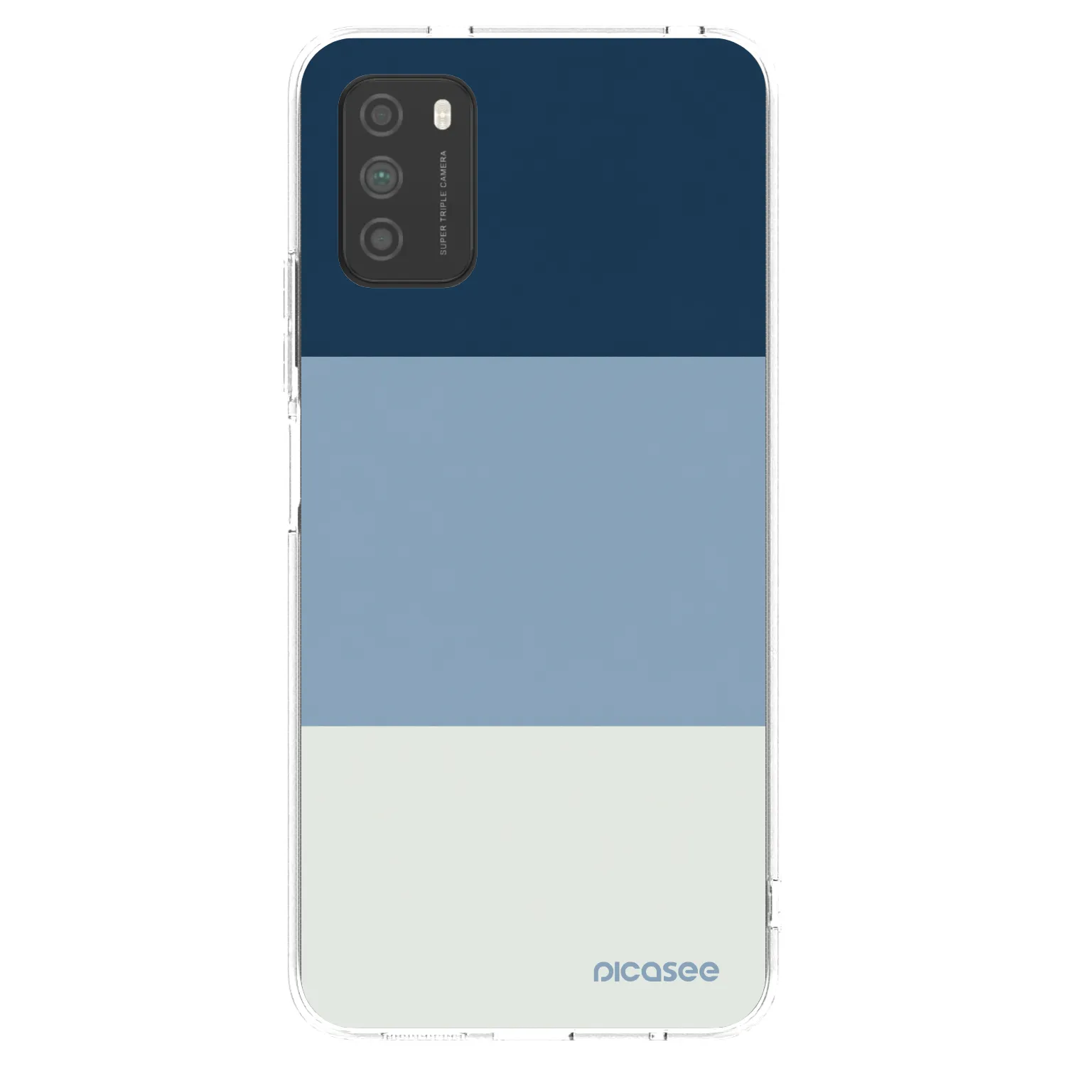 Picasee silikonski prozorni ovitek za Xiaomi Poco M3 - Coastal Blue