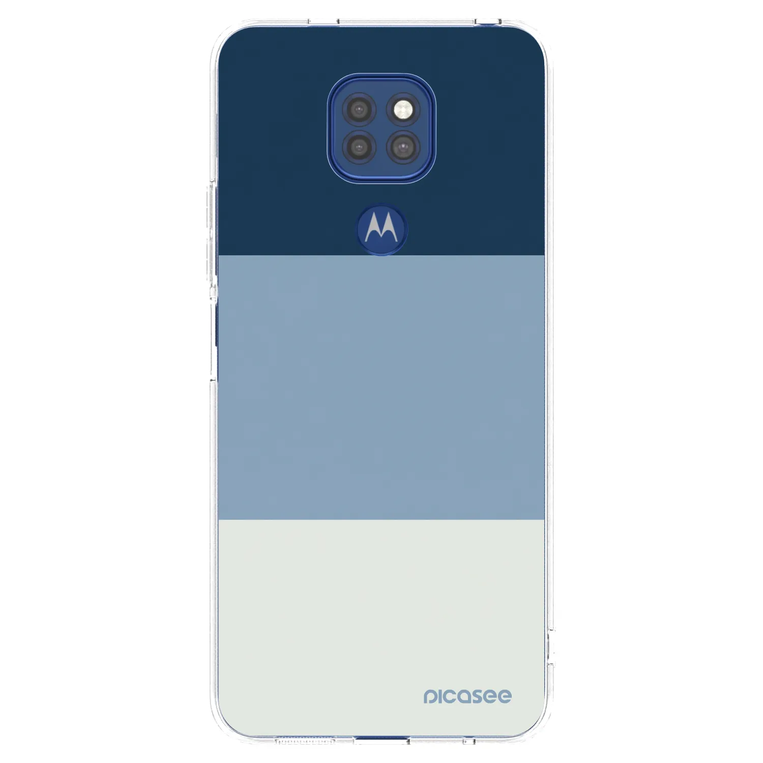Picasee silikonski prozorni ovitek za Motorola Moto G9 Play - Coastal Blue