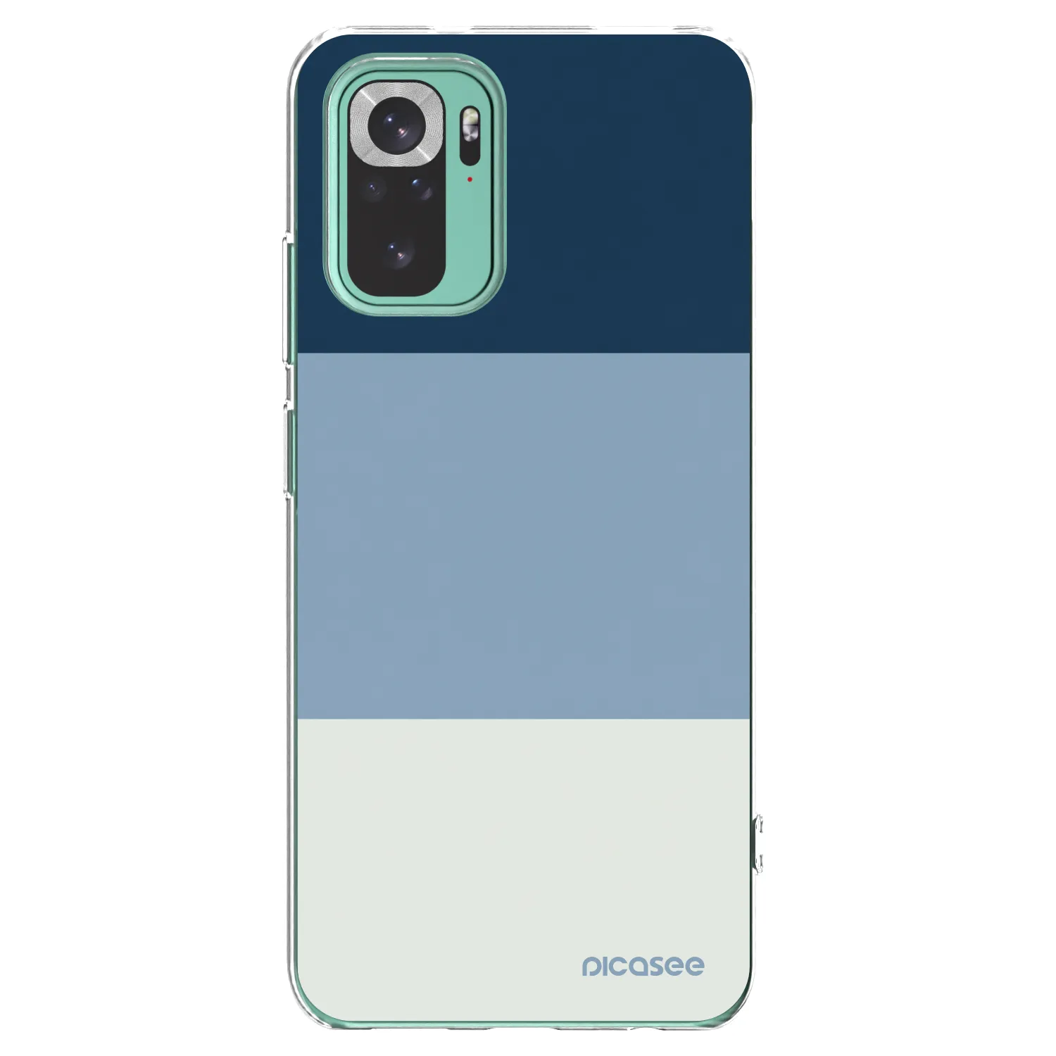 Picasee silikonski prozorni ovitek za Xiaomi Redmi Note 10 Pro - Coastal Blue