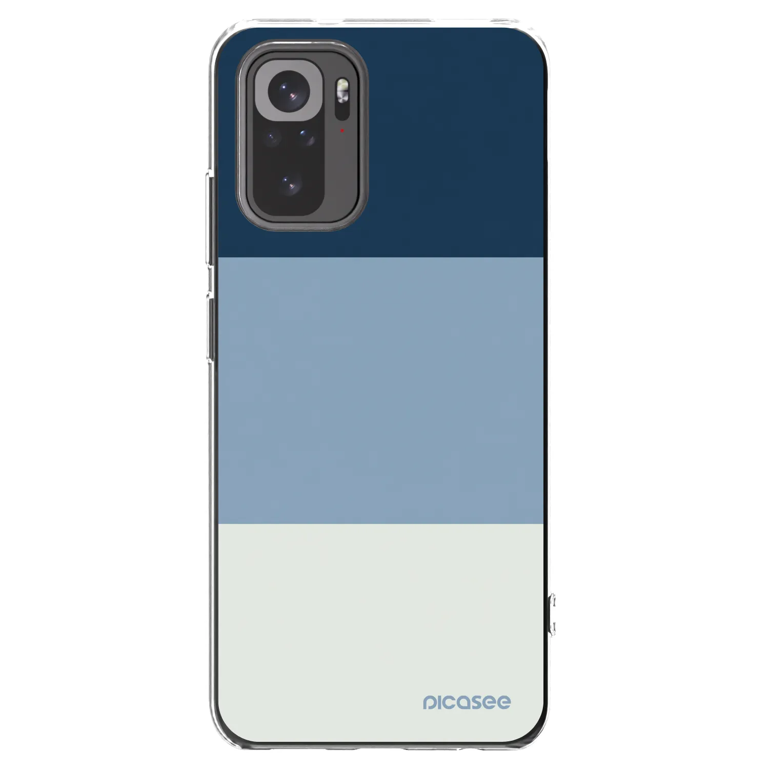 Picasee silikonski prozorni ovitek za Xiaomi Redmi Note 10S - Coastal Blue
