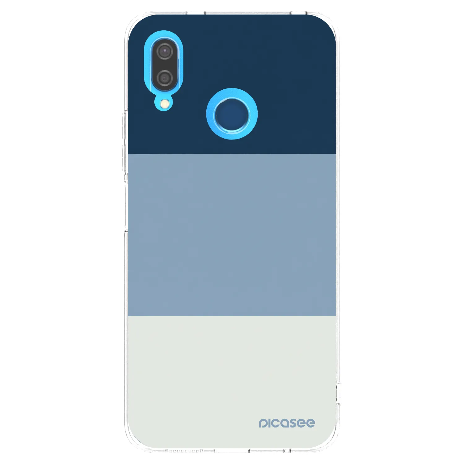Picasee silikonski prozorni ovitek za Huawei P20 Lite - Coastal Blue