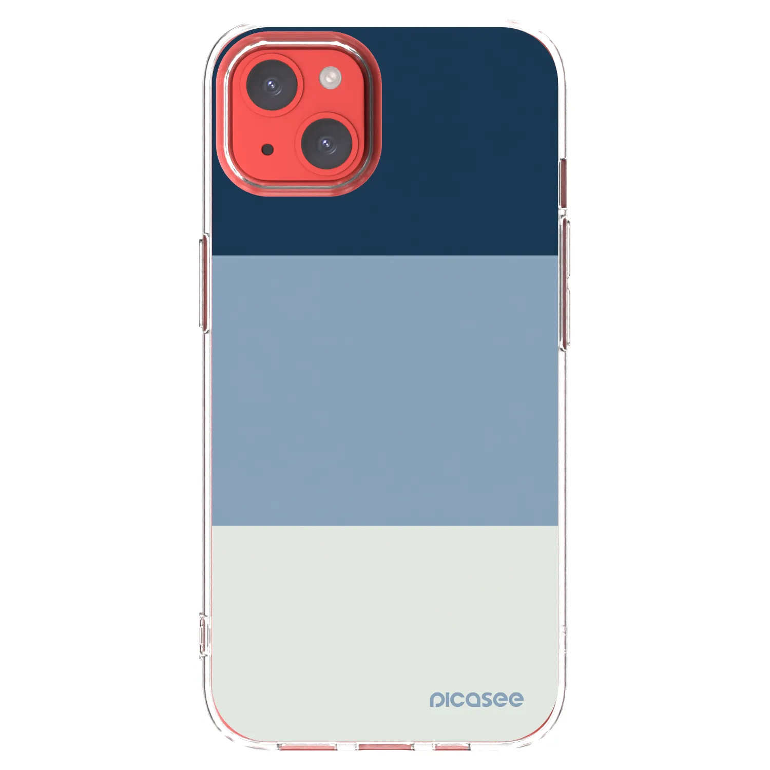 Picasee silikonski prozorni ovitek za Apple iPhone 13 - Coastal Blue