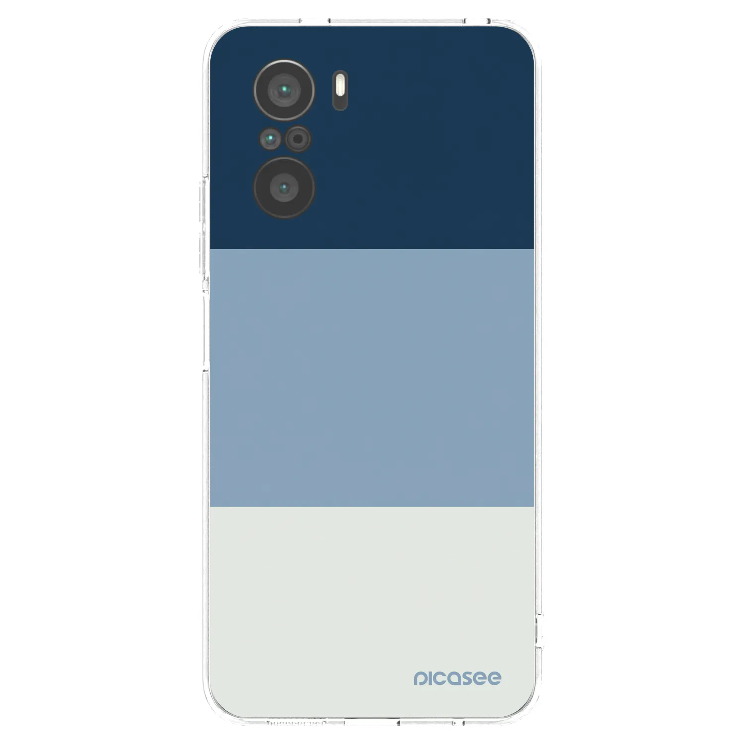 Picasee silikonski prozorni ovitek za Xiaomi Poco F3 - Coastal Blue