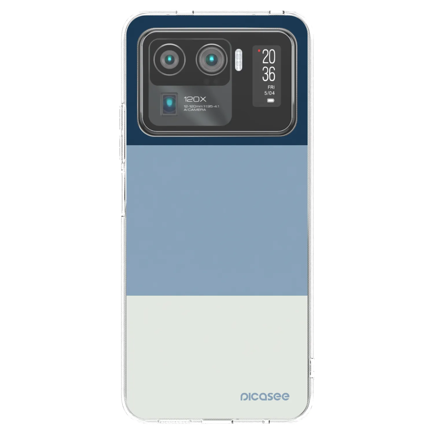 Picasee silikonski prozorni ovitek za Xiaomi Mi 11 Ultra - Coastal Blue
