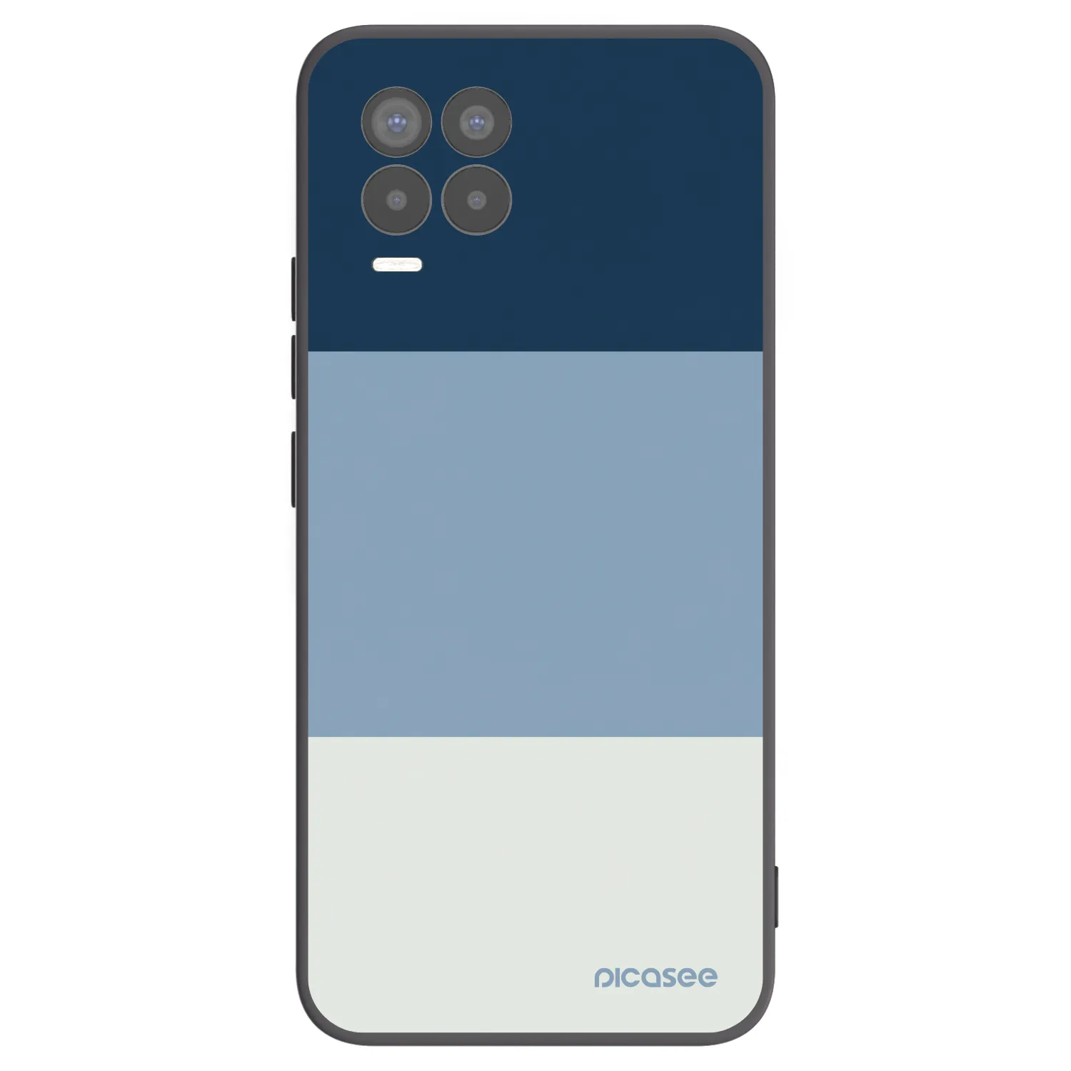 Picasee silikonski črni ovitek za Realme 8 4G - Coastal Blue