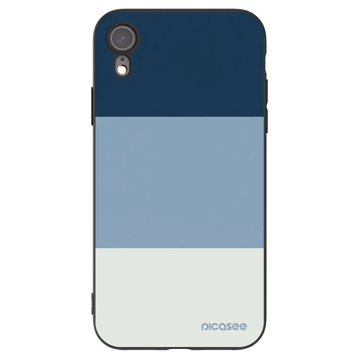 Picasee silikonski črni ovitek za Apple iPhone XR - Coastal Blue