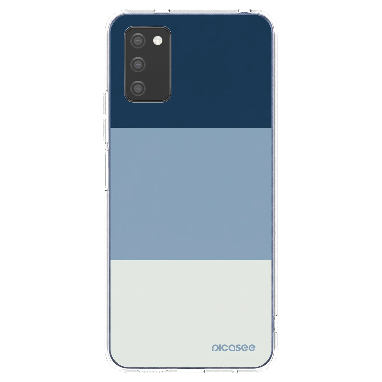 Picasee silikonski prozorni ovitek za Samsung Galaxy A02s A025G - Coastal Blue