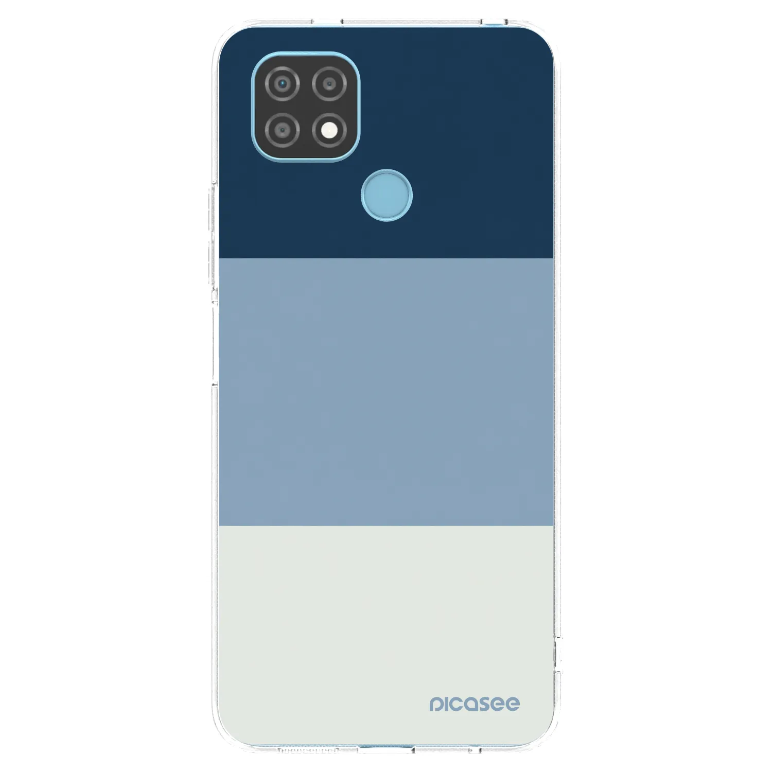 Picasee silikonski prozorni ovitek za Realme C21 - Coastal Blue