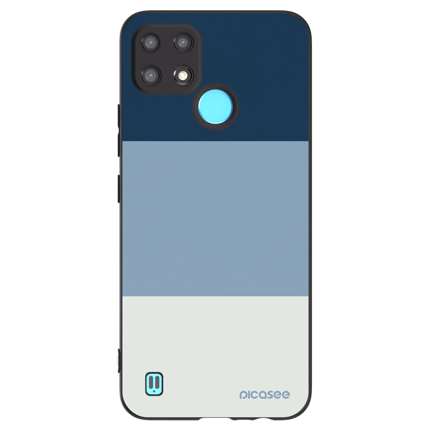 Picasee silikonski črni ovitek za Realme C21 - Coastal Blue