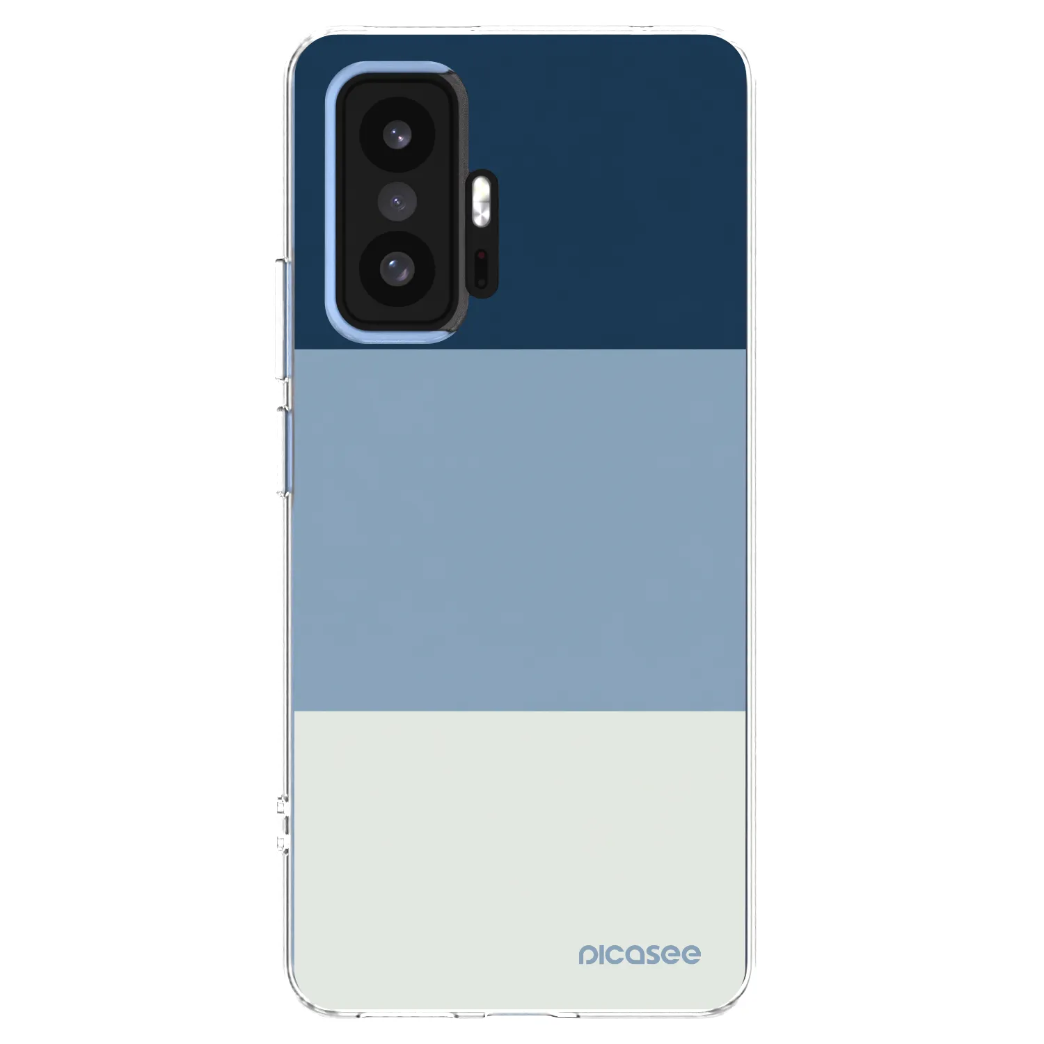 Picasee silikonski prozorni ovitek za Xiaomi 11T Pro - Coastal Blue