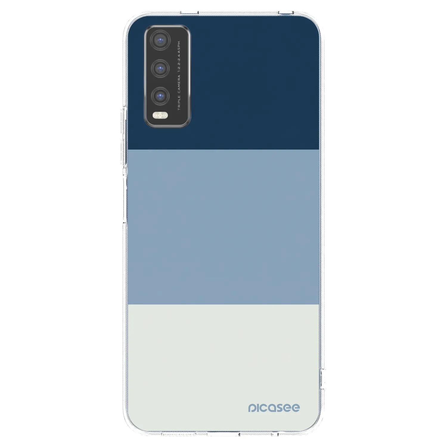 Picasee silikonski prozorni ovitek za Vivo Y20s - Coastal Blue