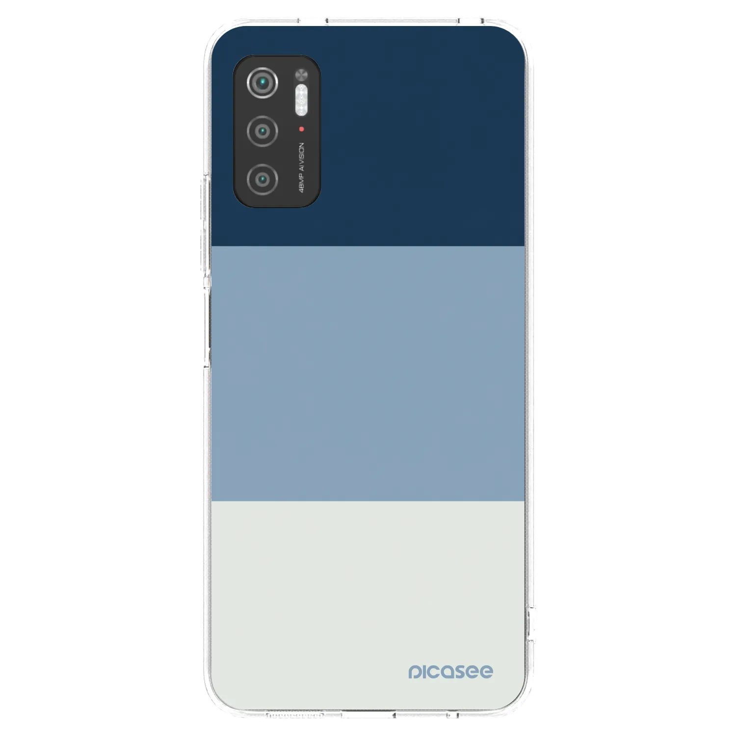 Picasee silikonski prozorni ovitek za Xiaomi Poco M3 Pro 5G - Coastal Blue