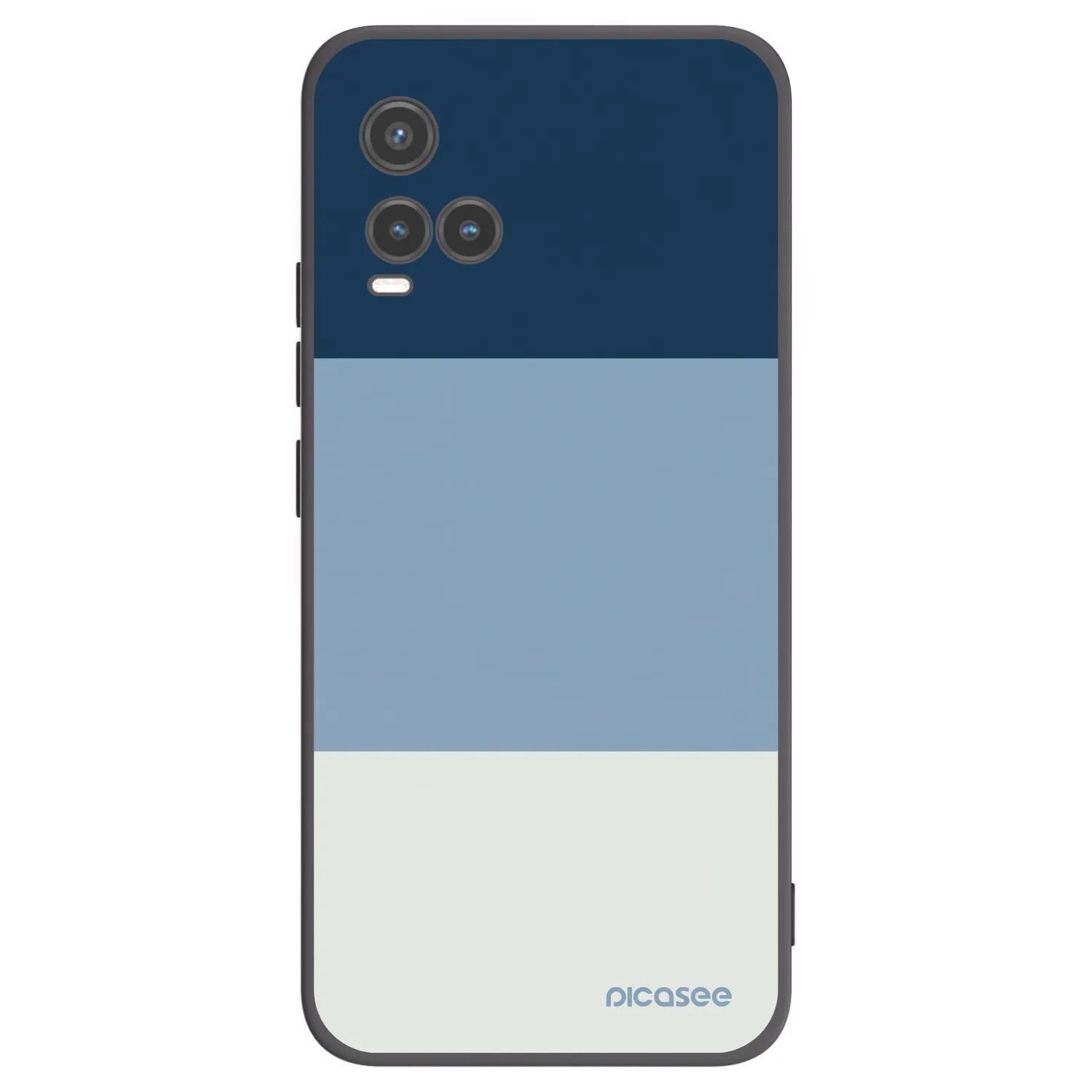 Picasee silikonski črni ovitek za Vivo Y33s - Coastal Blue