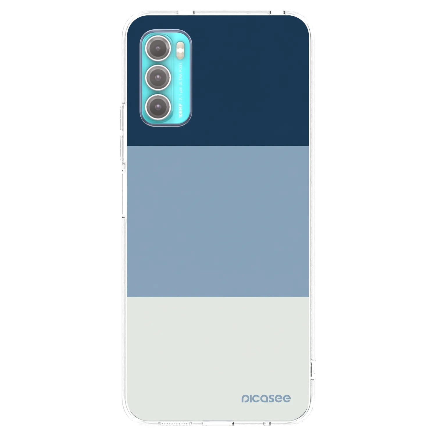 Picasee silikonski prozorni ovitek za Motorola Moto G60 - Coastal Blue
