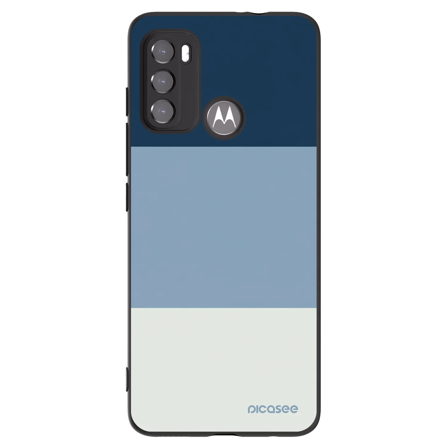 Picasee silikonski črni ovitek za Motorola Moto G60 - Coastal Blue