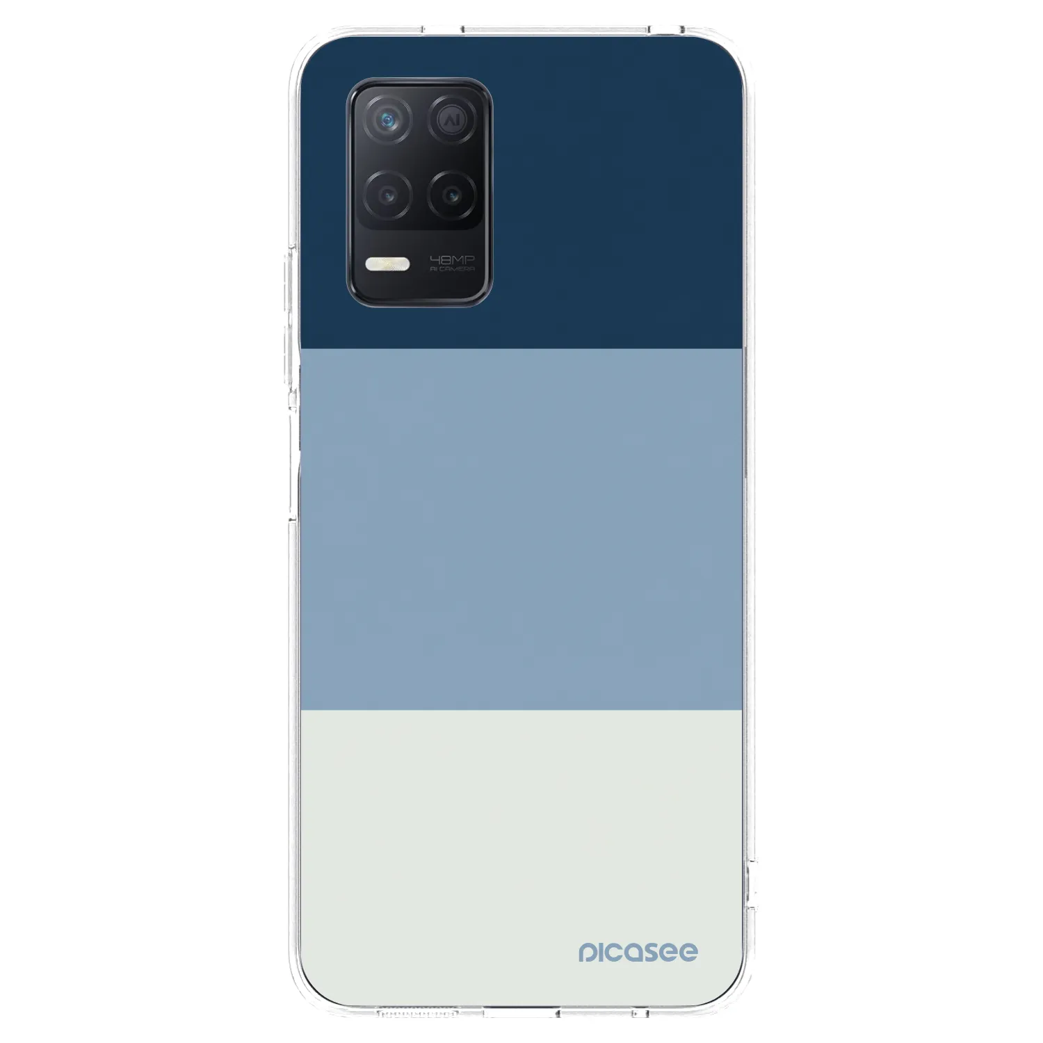 Picasee silikonski prozorni ovitek za Realme 8 5G - Coastal Blue