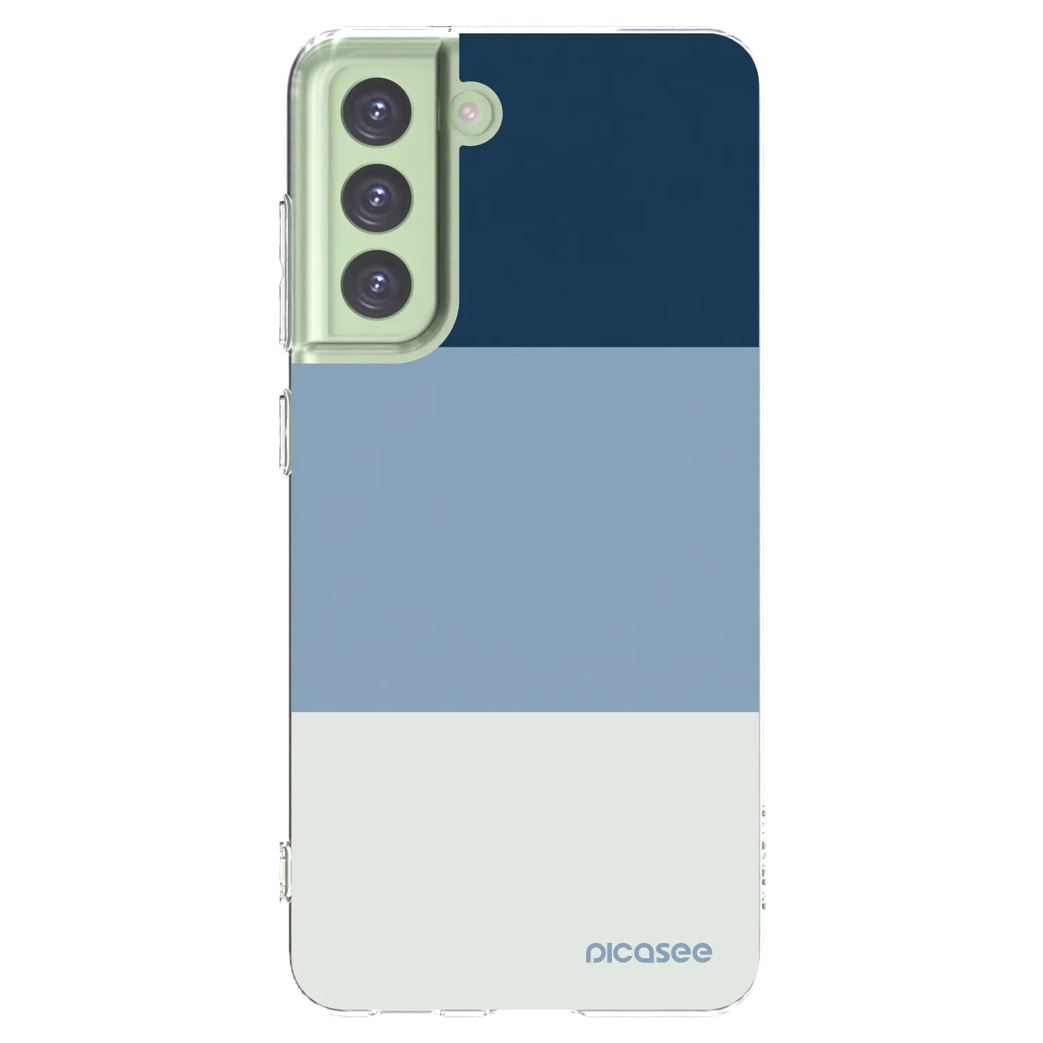 Picasee silikonski prozorni ovitek za Samsung Galaxy S21 FE 5G - Coastal Blue