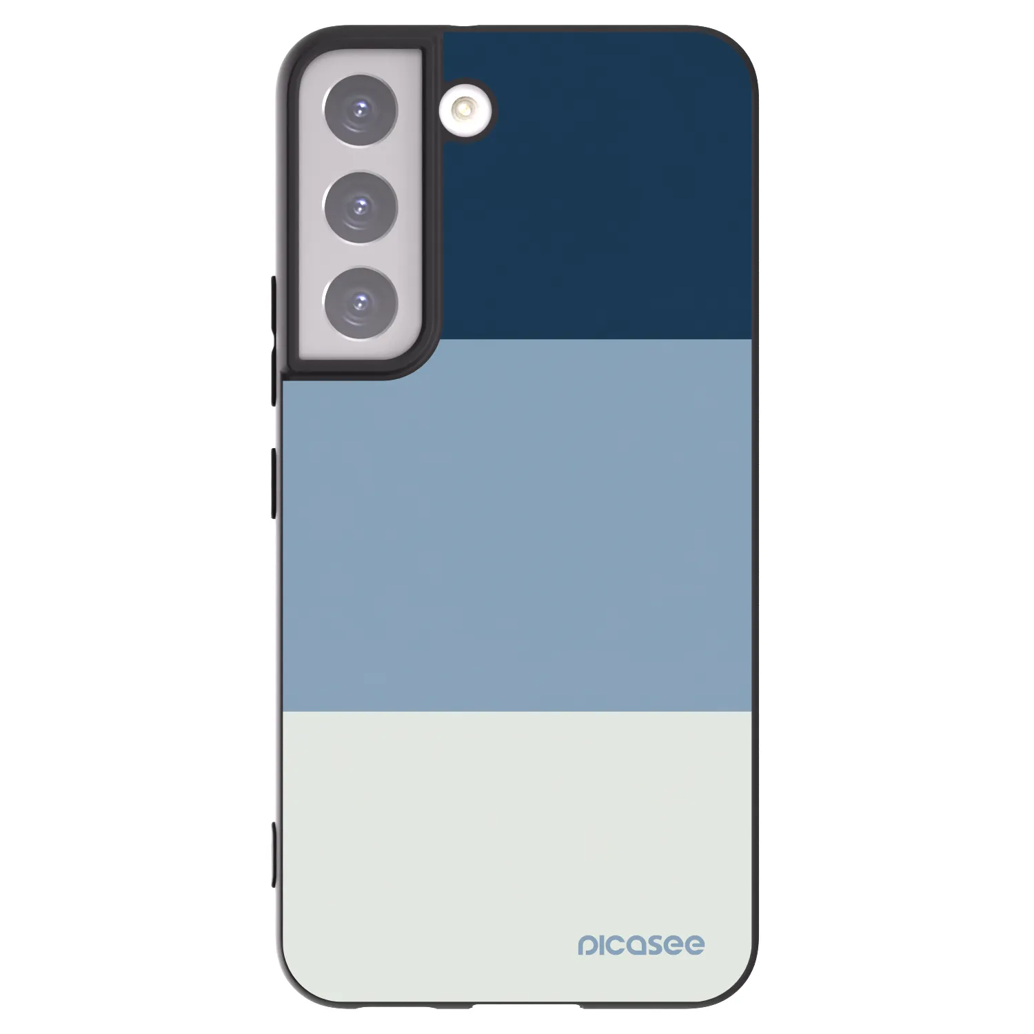 Picasee silikonski črni ovitek za Samsung Galaxy S22 5G - Coastal Blue