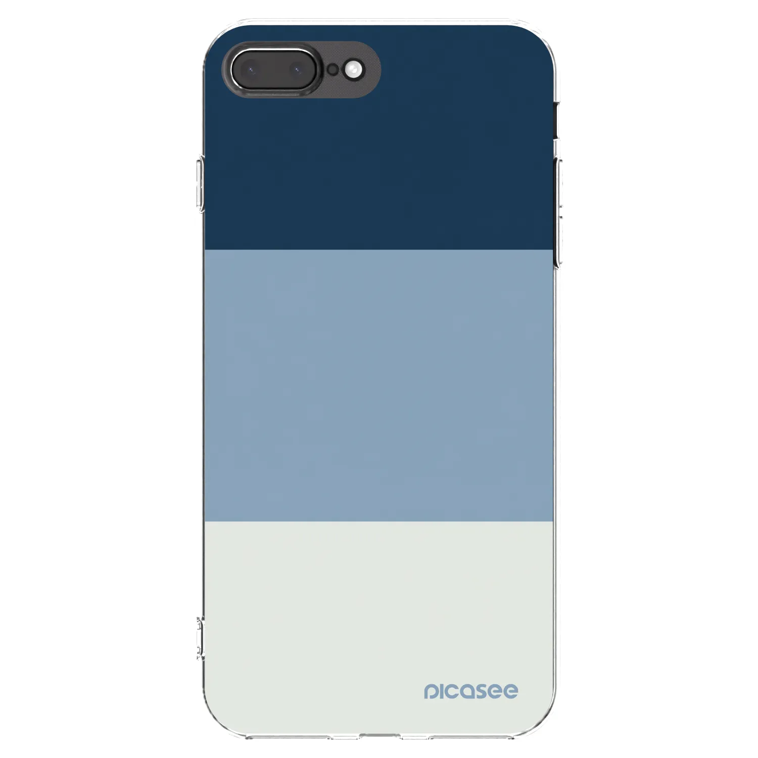 Picasee silikonski prozorni ovitek za Apple iPhone 7 Plus - Coastal Blue