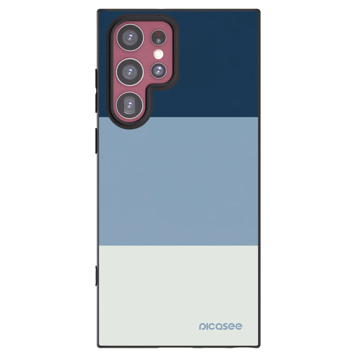 Picasee silikonski črni ovitek za Samsung Galaxy S22 Ultra 5G - Coastal Blue